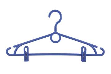Simple hanger with rotable hook and clips