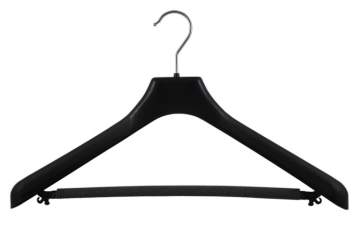 Suit hanger with bar and anti-slipping sponge