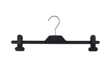 Hanger with buckles, metal springs and anti-slide PVC
